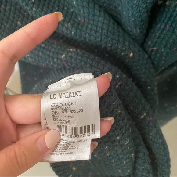 LC WAIKIKI Green Speckled Scoopneck Sweater - Picture 5 of 9